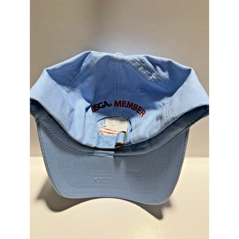 USGA U.S. Open 2019 Pebble Beach Blue 100% Cotton Adjustable Golf Hat Logo
